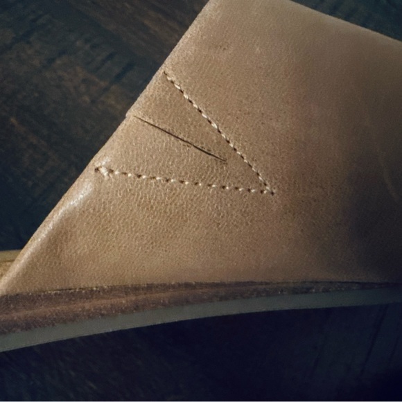 NWOT Lucky Brand Pointed Toe Mule Flats Leather Slip-On Shoes Size 8.5 - Picture 6 of 7